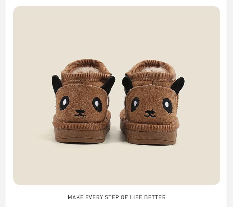Winter Boys' Matte Leather Boots: Warm Infant & Toddler Walking Shoes