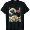 Pekingese Japanese Kanagawa Wave Funny Surf Dog Men Women Girls Kids T-Shirt