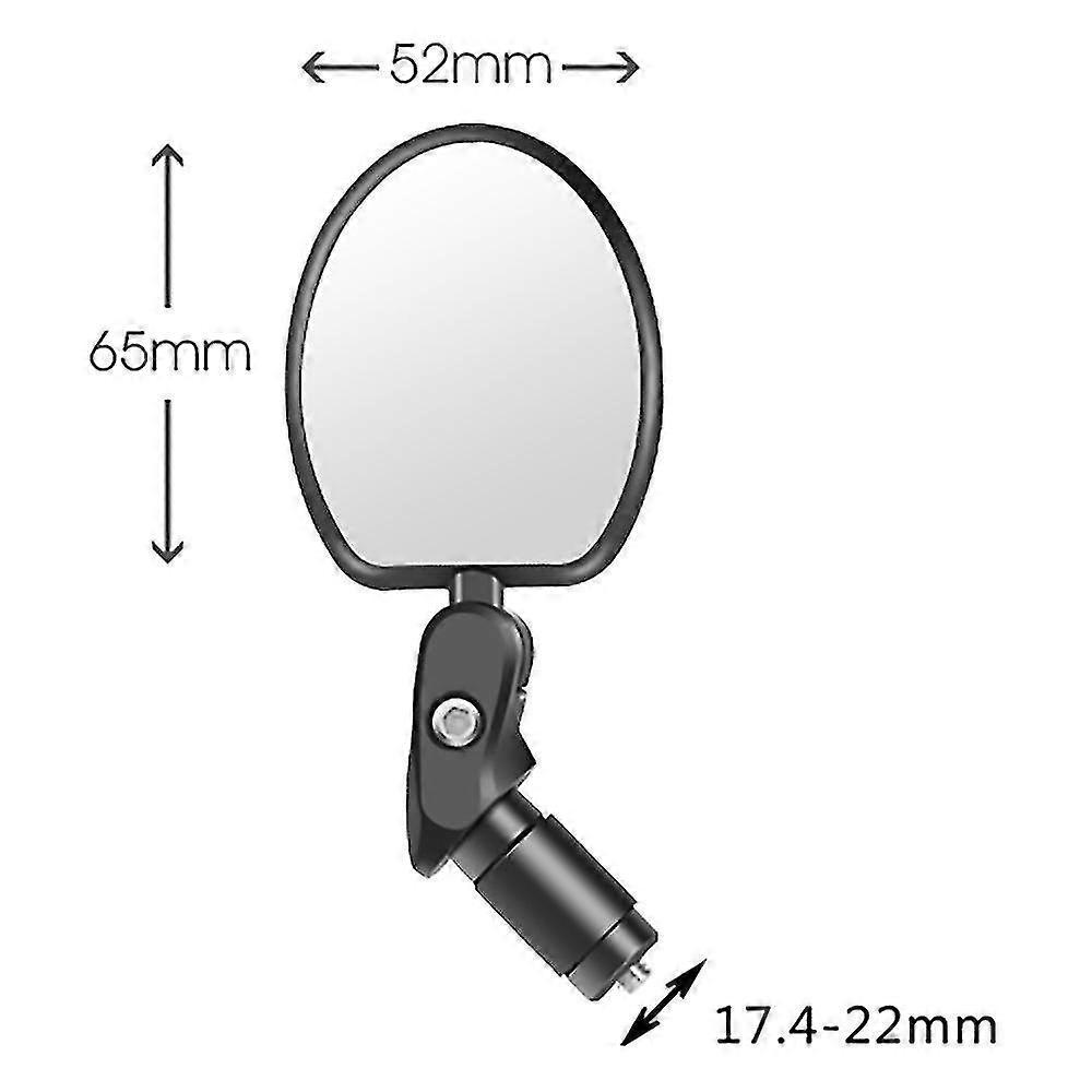 Bike Mirror, Bicycle Riding Rearview Mirror, Hd Safety Rearview Mirror, With Adjustable Handlebar Installation, Suitable For Mountain Road Bikes - RiR