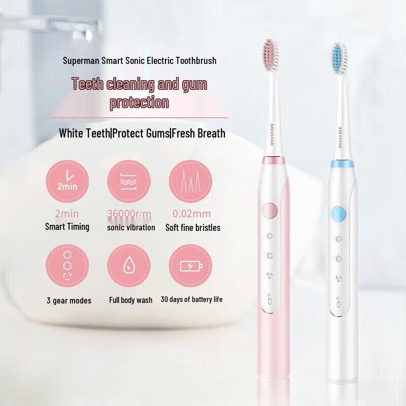 SID RT710 Rechargeable Sonic Electric Toothbrush CN plug (adapter included)