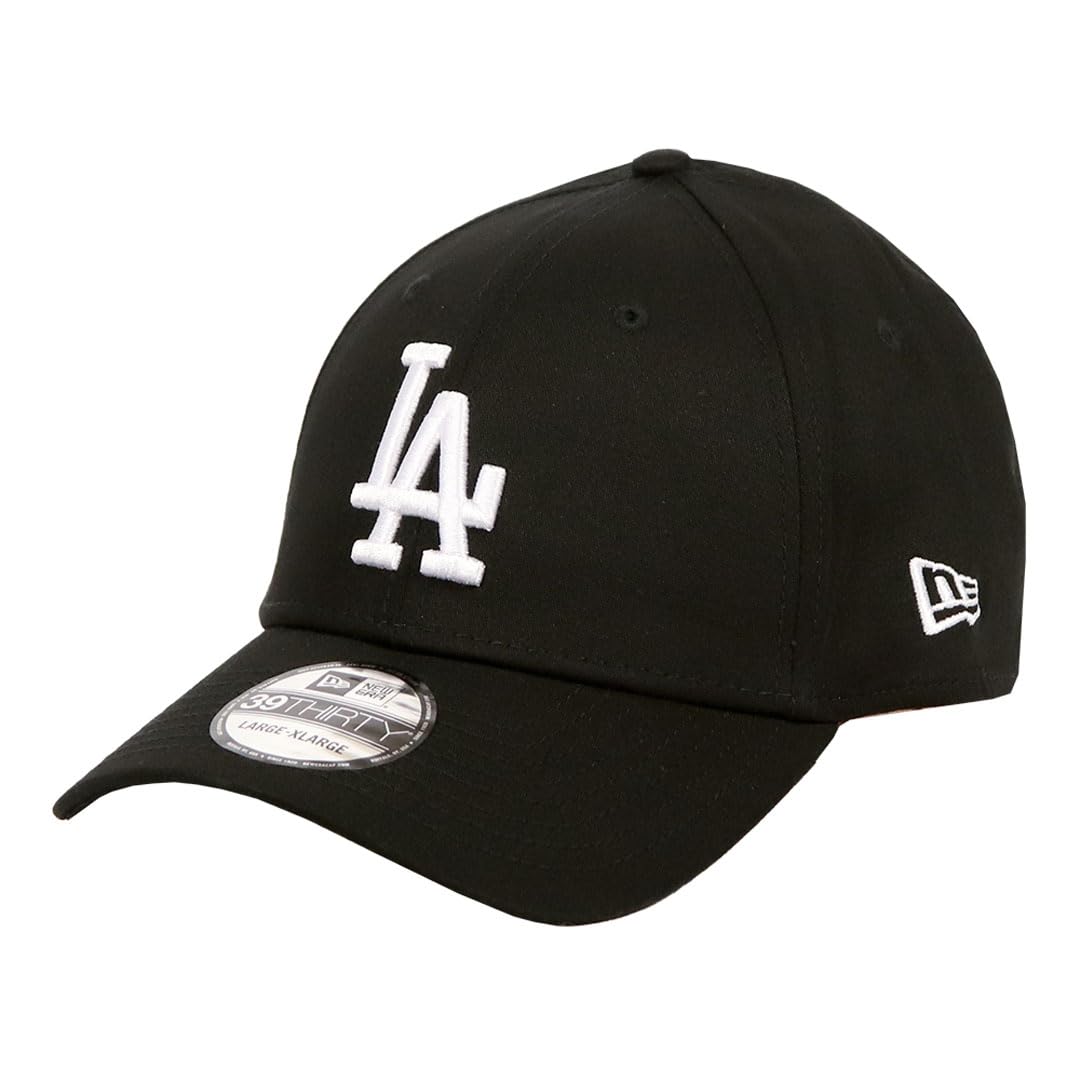 

Cap 39THIRTY NEWERA Hat MLB Major League Baseball Stretch Brand Logo Baseball Cap Los Angeles Dodgers Black [New Era] Men s Women s S/M [Used]