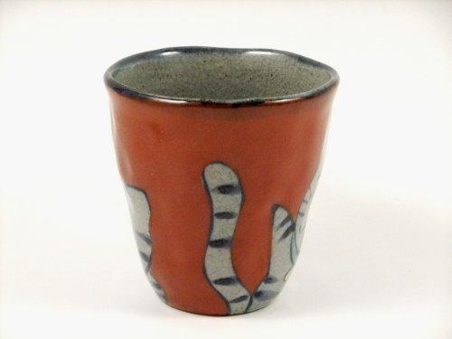 Arita Hasami Ware Shoho Kiln Banzai Cat Pair of Mugs