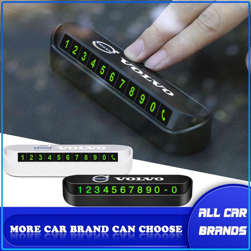 New Car Temporary Parking Card Plate Badge Car Styling For Volvo 240 C70 S40 S50 S60 S70 S80 S90 V40 V50 V60 V90 XC40 XC60 XC90 Vnl Truck