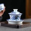 Su Shi Hand-painted Ceramic Dragon Gaiwan Tea Set