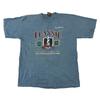 Vintage Graphic Print T-shirt 90s USA Blue Mens