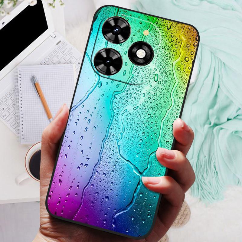 For Tecno Spark 20 Pro Case Black Silicone Bumper Wolf Lions Soft TPU Covers for Tecno Spark 20C 20 Funda Coque Spark20 KJ5