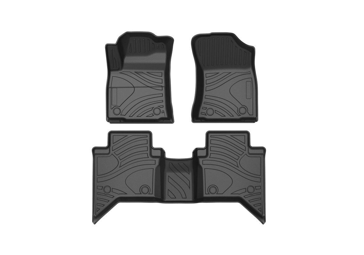 

Right-Hand Drive TPE Waterproof Floor Mats and Rear Cargo Mat for Hilux Revo