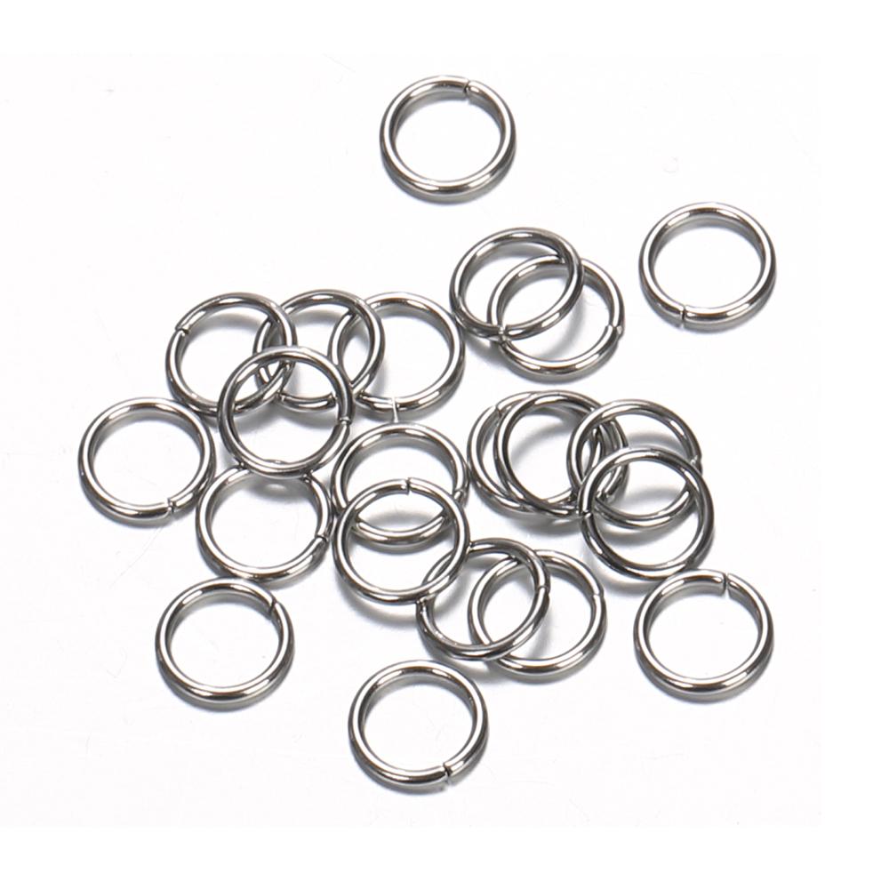 200pcs/lot Stainless Steel Open Jump Rings Bracelet Necklace Earring Pendant Connectors for Jewelry Making Components Crafts DIY