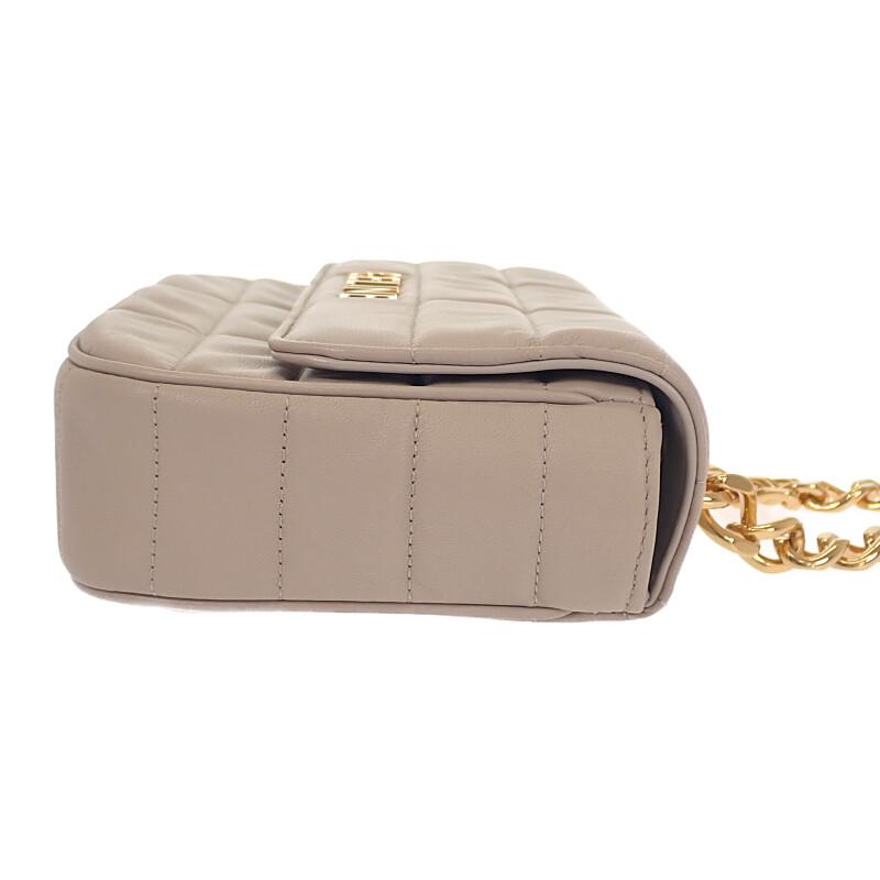 CELINE  111273EPZ.02TR Shoulder Bag Ivory Goat leather Women