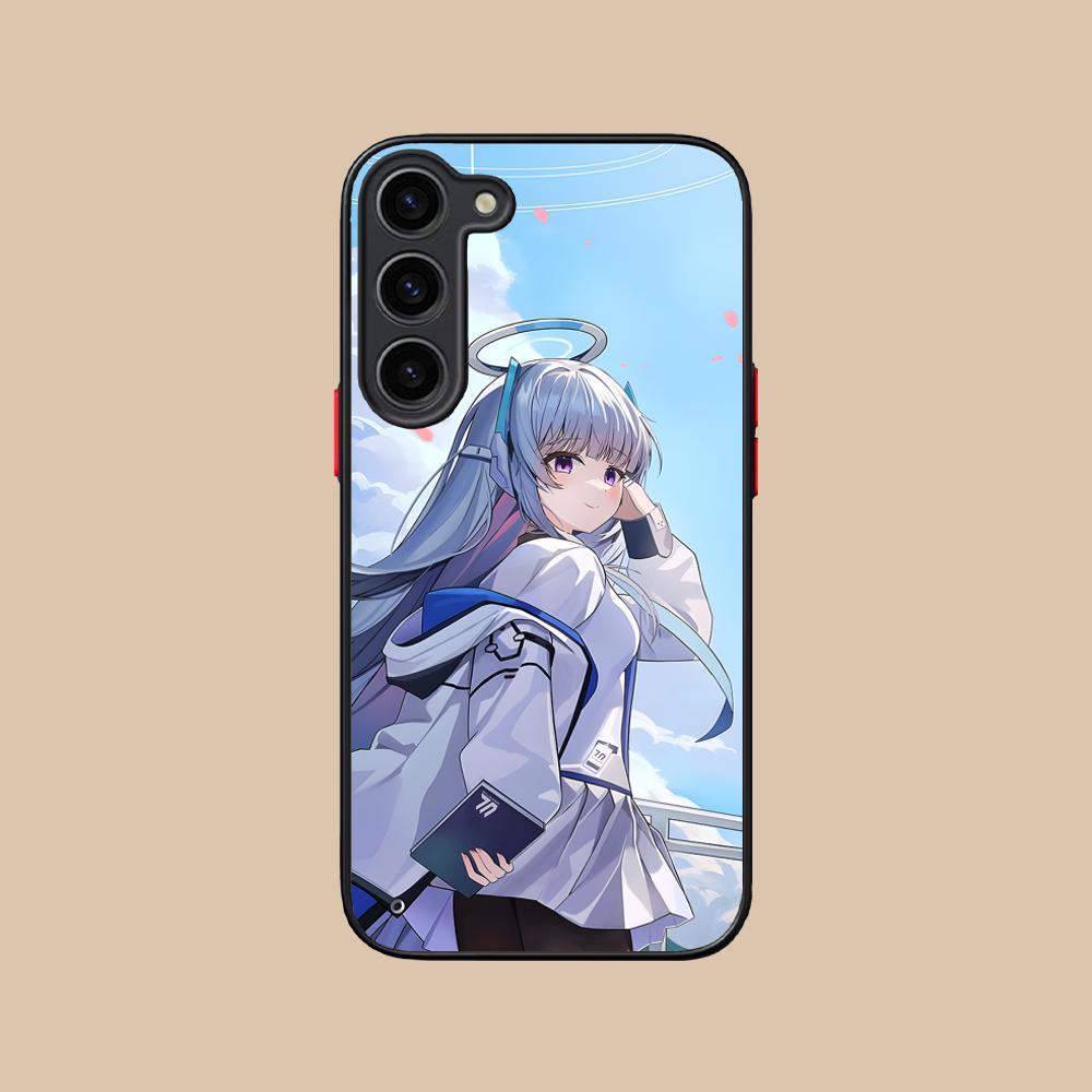 Blue Archive Ushio Noa Silicone Mobile Phone Case for Samsung Galaxy S26 S25 S24 S23 S22 S21 Plus FE Ultra Colorful Cover