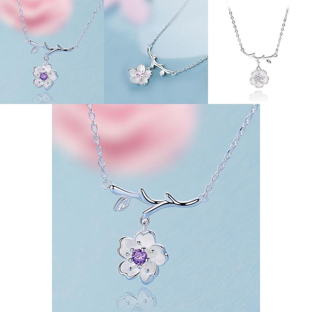 Elegante Suijue Halskette Klassischer Damenstil Schönes Blumendesign Silberschmuck