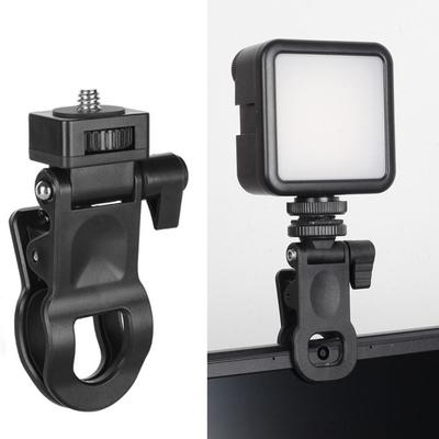 Bärbar Mini Selfie Fyllnadsljus Klämma Universal Kamera Blixt Hållare Expansion 1/4 Skruvfäste Fotografi Lampa Fäste Klämma