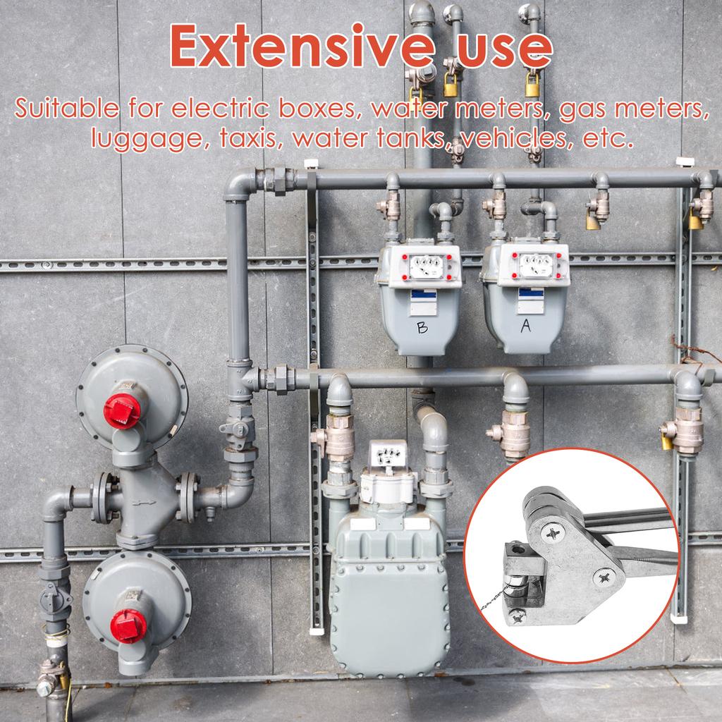 201Pcs Sealing Pliers Set Sealed Beans Sealing Wire Lead Sealing Pliers Calipers For Seal Water Meter Anti-Theft Sealin