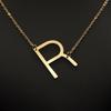 Kvinne 26 engelske bokstaver Ornament Ripple Chain Personlig brevkjede