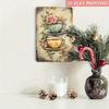 Vintage Floral Teacup Metal Wall Art 8x12 Inch Rustic Farmhouse Roses Tin Sign