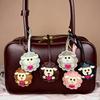 1PC Lamb Playful Cute Beautiful Pendant Decorations Soft Fashionable Leather Bags Delicate Touch Keys 6x6cm