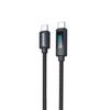 Dudao L7C Cable Usb-C - Usb-C 100W With LED Display 1M - Black