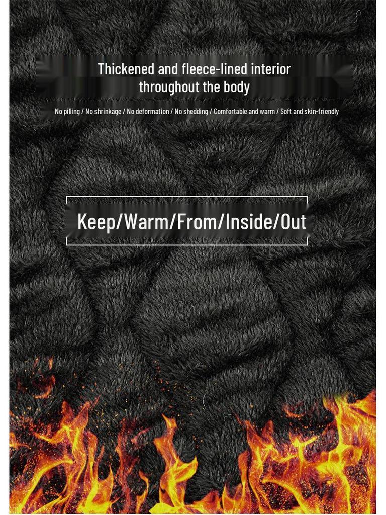 Waterproof Fleece-Lined Cotton Coat with Removable Lining for Cold Storage Work