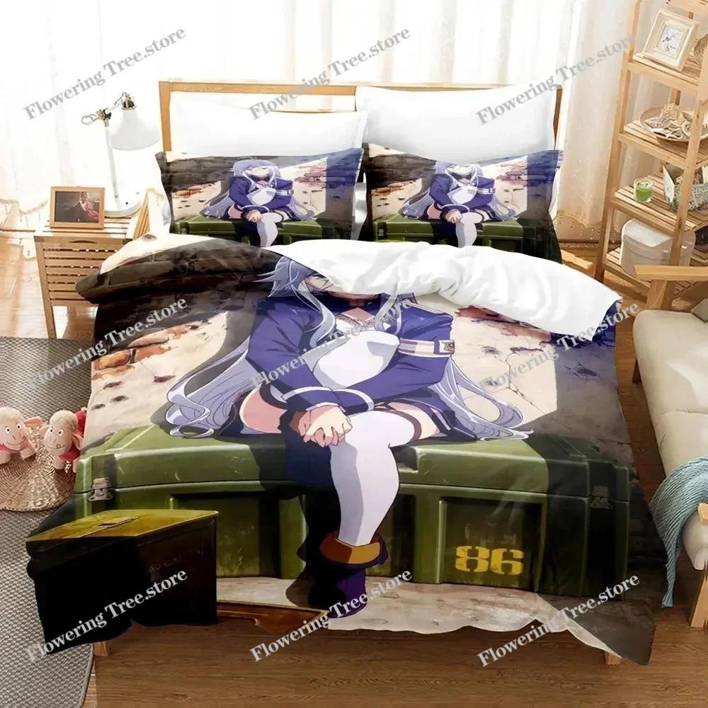 Anime 86 Eighty Six Bettwäsche Set Bettbezug Bettset Steppdeckenbezug Kissenbezug Bettdecke King Queen Größe Jungen Erwachsene Bettwäsche Set