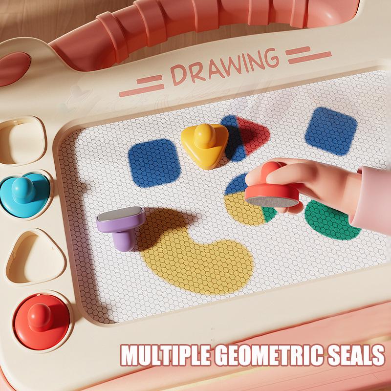 Dětská kreslicí tabule s kreslenými postavičkami, dětské puzzle, magnetická psací tabule, hračka, graffiti, magnetická kreslicí tabule, Montessori hračka pro děti