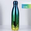 500ml Electroplated Gradient 304 Stainless Steel Water Bottle, UV Plating Cola Shape Vacuum Insulated Sports Flask
