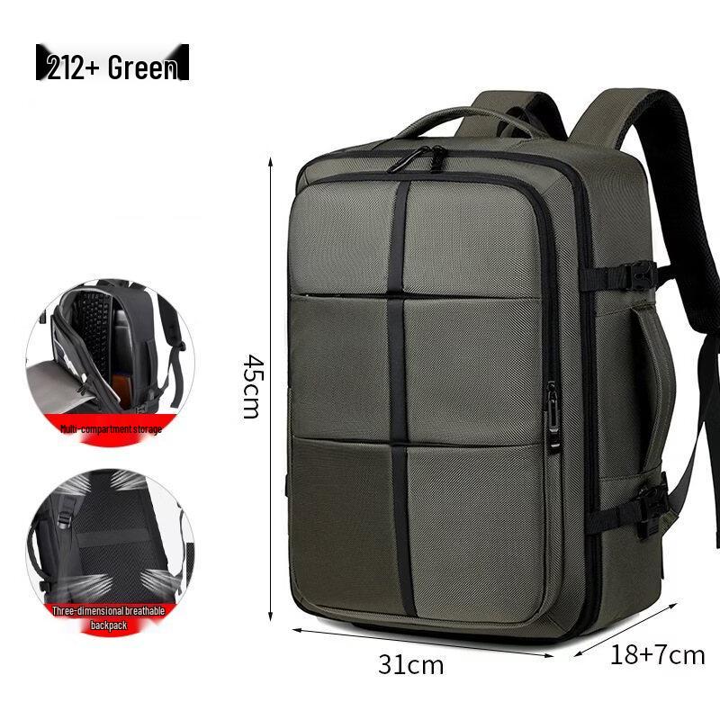 Li Shen Large Capacity Expandable Travel Laptop Backpack