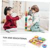 Milisten Wooden Shape Sorter Puzzle for Toddlers, Montessori Learning Toys with Colorful Geometric Blocks, Educational Preschool Toy