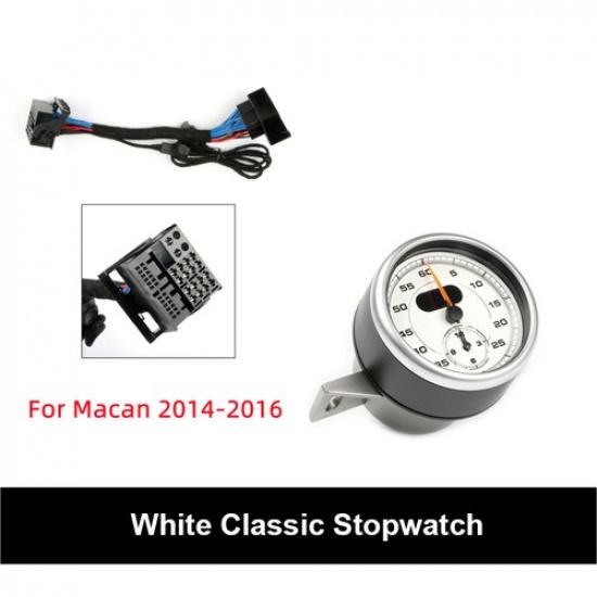 For Porsche Macan 2014-2024 Dashboard Sport Chrono Stopwatch Clock Watch Panel