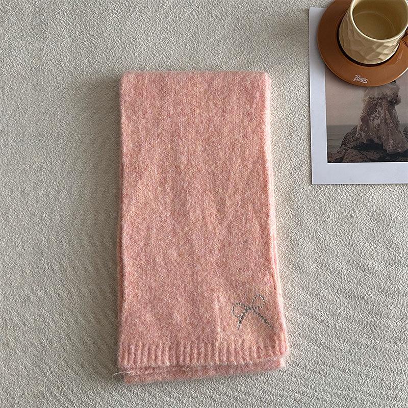

Solid Color Knitted Women s Scarf for Cold Protection and Warmth Luxury Brand Women s High Quality Scarf 20x165cm
