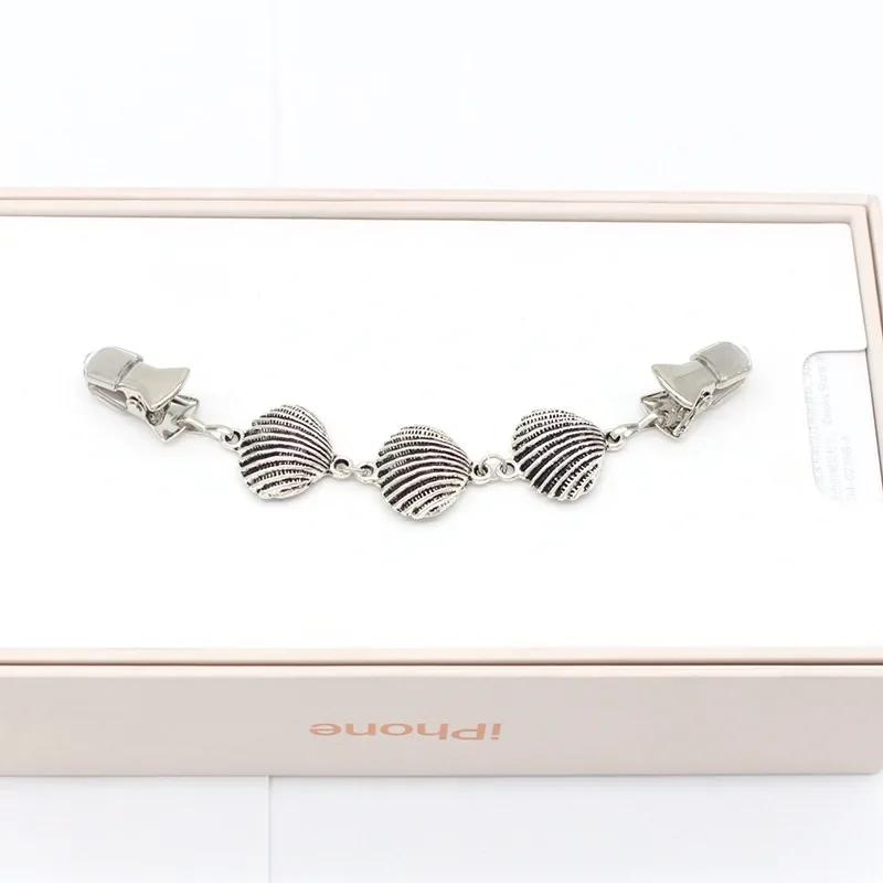 Cardigan Brooches Sweater Shawl Clips Pearl Spider Charm Brooch Pins Clip Collar Duck-mouth Jewelry Brooches DIY
