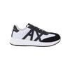 Armani Exchange Fabric Leather Pu Armani Ax Logo Mesh Splicing Thick Sole Low Top Casual Shoes Men sneakers White Black XUX071XV527T685
