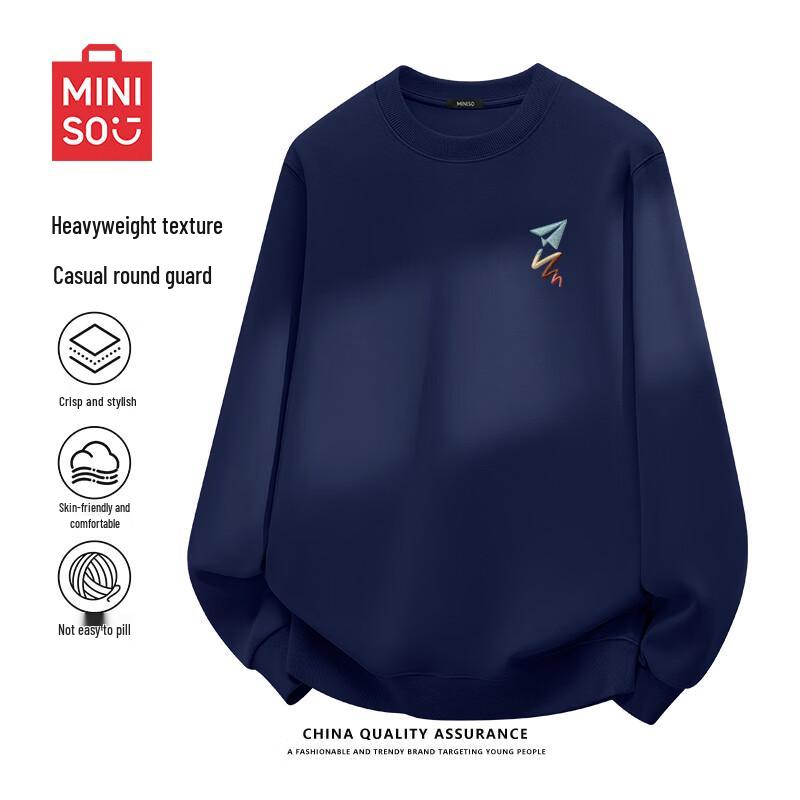 MINISO Unisex Heavyweight Crewneck Pullover Sweatshirt