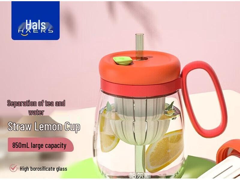 HAERS Women s Glass Tea Infuser Tumbler