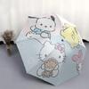 1pc Pom Pom Purin Hello Kitty Pochacco My Melody Pattern Automatic Umbrella Is Fashionable and Good-Looking, a Portable 3-Fold Umbrella, Suitable for