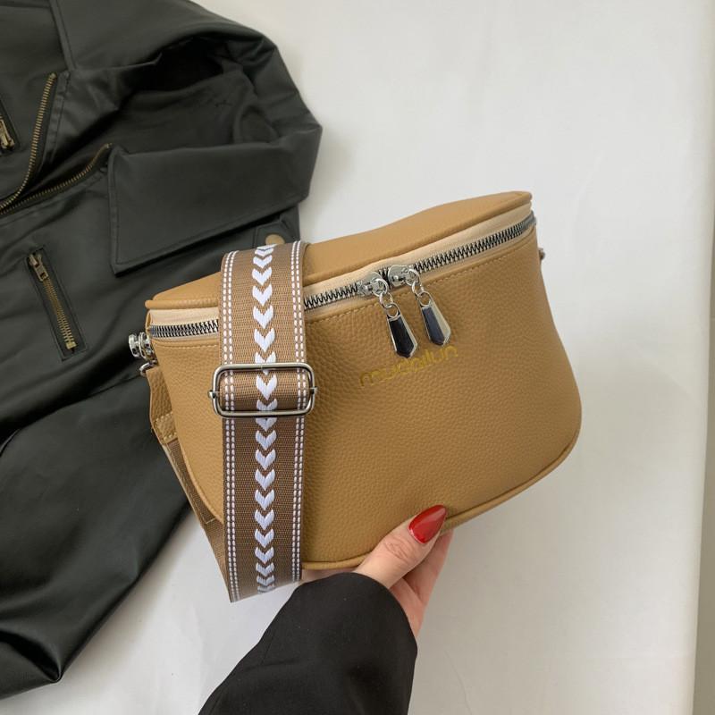 Chic Simple Crossbody Bag For Women In Trendy Black White And Green Fashionable Design хаки