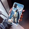 Penguins Love At The North Pole Phone Case For Samsung Galaxy A12 A52S A42 A32 A22 A51 A50 Note 20 Ultra 10 S10 Plus A71 A70 A31