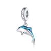 925 Silver Ocean Series Turtle Crab Charm Beads for 3mm Bracelet DIY Jewelry Making 100% Authentic