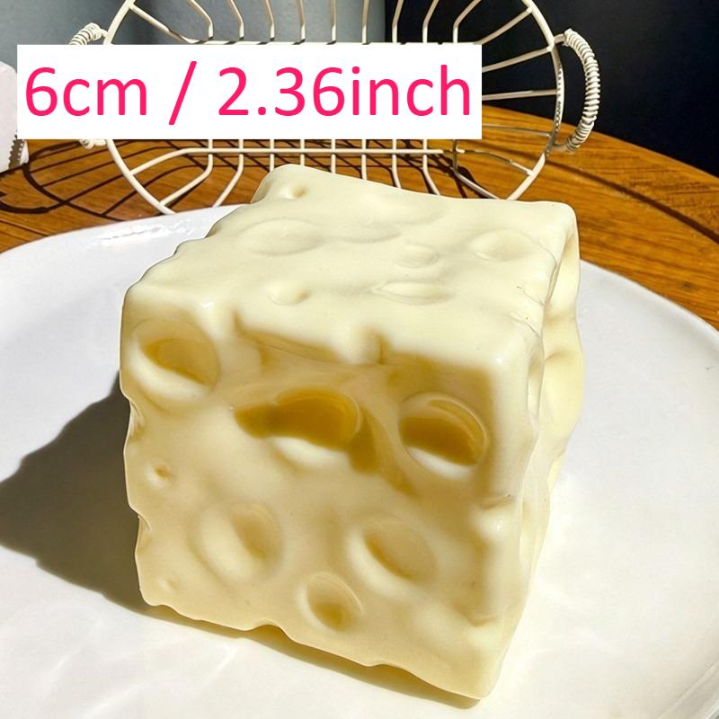 Kaas Squishy Speelgoed Fidget Kubus Stressbal Kneedbare Kaas Knijp Niet-Stuiterend Fidget Speelgoed ASMR Sensorisch Anti-Stress Festival Cadeau