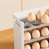 Plastic Flip-top Egg Storage Box Anti-drop Egg Storage Tray 3 Tiers Egg Storage Box  Refrigerator