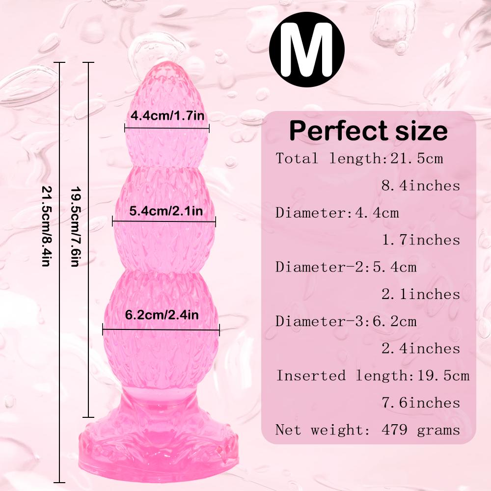 Huge Butt Plug Soft Dildo With Suction Cup Female Masturbator G-Spot Clit Massager Vaginal Stimulator Anal Plug Erotic Sex Toys