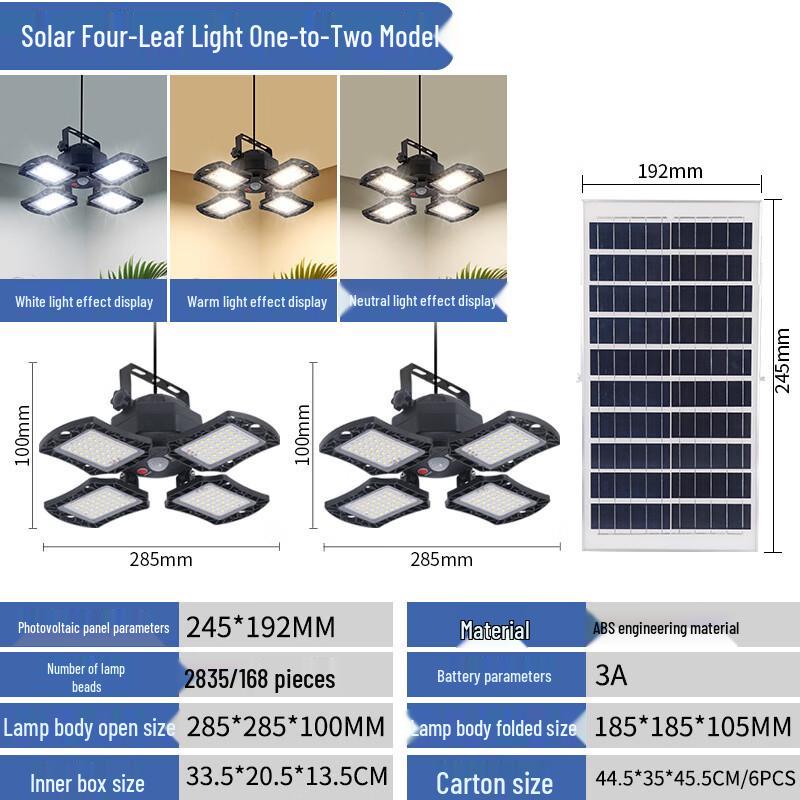 

OEING Solar Motion Sensor Four-Leaf Garage Light