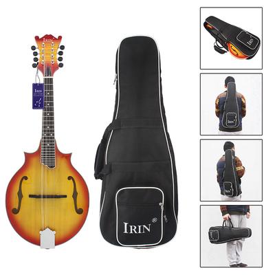 Mandolin Black Backpack Oxford Fabric Large Size Durable Washable Fashional Bag