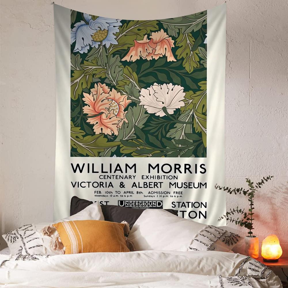 Гобелен-диаграмма Уильяма Морриса для гостиной, домашний декор, декор для общежития, искусство, домашний декор 50x70cm