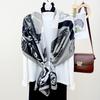 Creative New Personalized Retro Printing Long Scarf Spring and Summer Fashion Matching Temperament Scarf Cotton and Linen Shawl