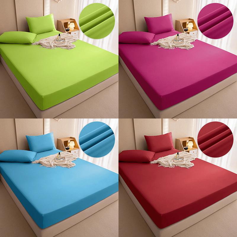 Waterproof Fitted Sheet Waterproof Urine-proof Fitted Sheet, Mattress Protector Dustproof Non-slip Fitted Sheet 1 Fitted Sheet or 2 Pillowcases
