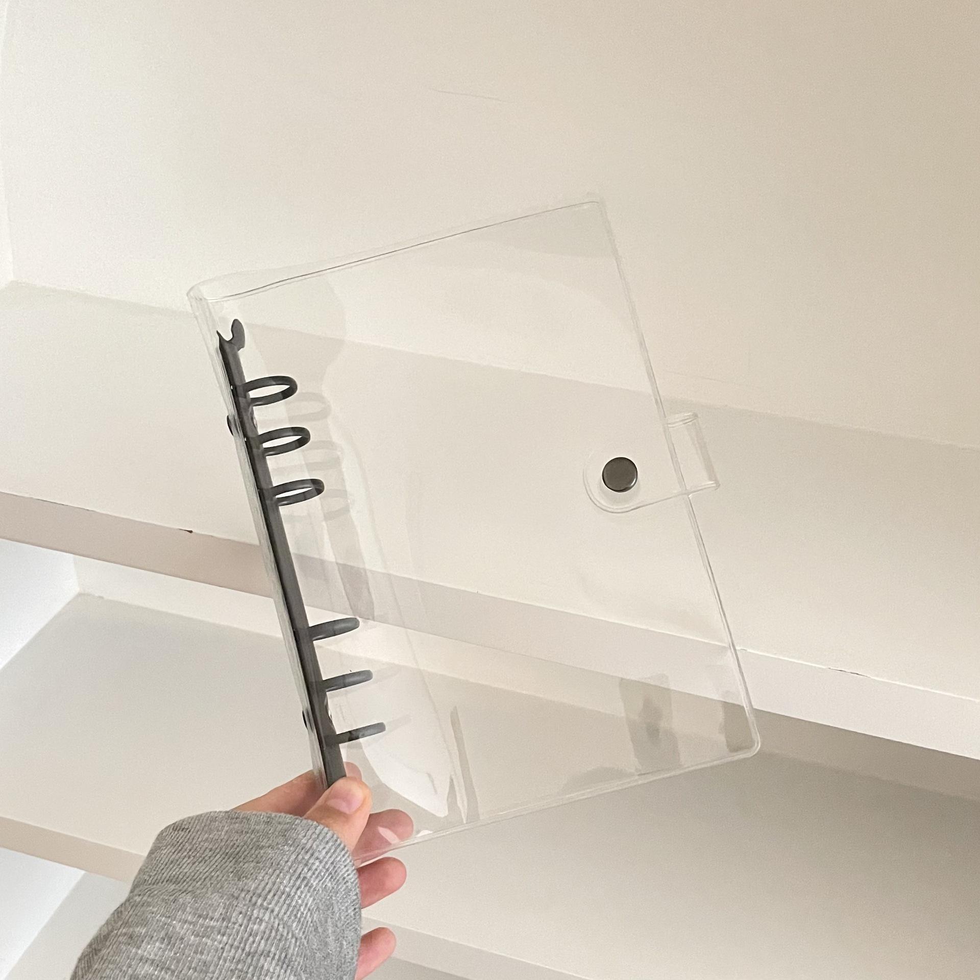 

A6 Прозрачная ПВХ обложка с отрывными листами Kpop Idol Card Альбом для хранения книг Папка-переплет Pocards Журнал Дневник Обложка Школьные Канцелярские Принадлежности