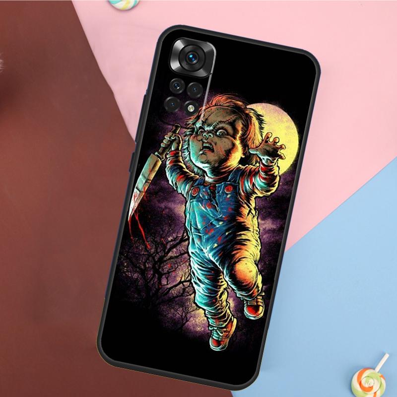 Scary Chucky Doll Horror Movie Case For Xiaomi Redmi Note 11 Pro 11S 8 9 12 10 Pro 10S 9S Redmi 9 10 12C 9C 10C Back Cover