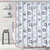 Tenda da doccia quadrata piccola realizzata in materiale peva facile da pulire - Con Ganci Impermeabile Resistente alla Muffa Facile da Installare Lavabile