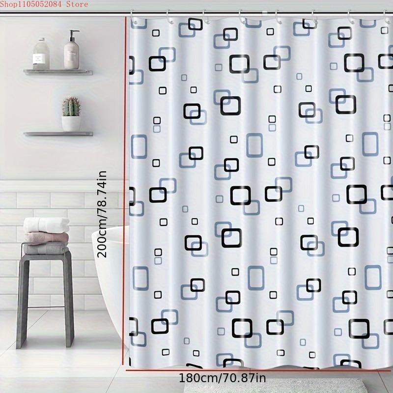Tenda da doccia quadrata piccola realizzata in materiale peva facile da pulire - Con Ganci Impermeabile Resistente alla Muffa Facile da Installare Lavabile