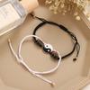 2Pcs Couple Bracelets Adjustable Rust-proof Fadeless Stylish Bracelet Pendants